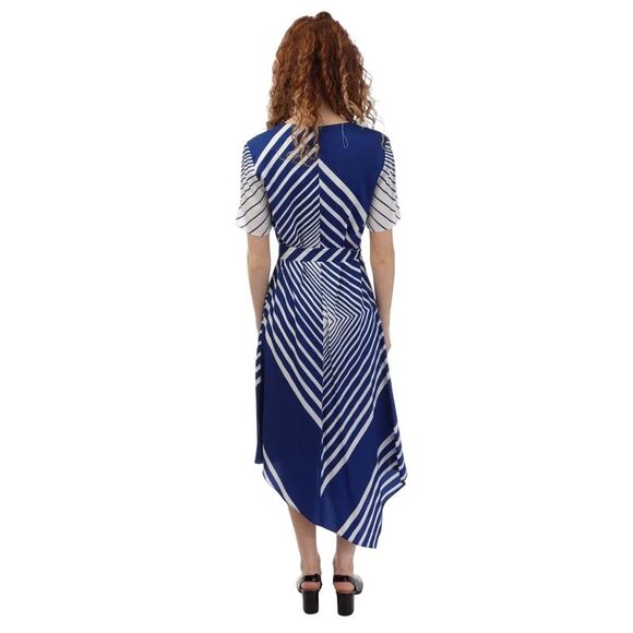 Boss Womens/Ladies Divanka Casual Dress / Blue/White - Picture 2 of 4